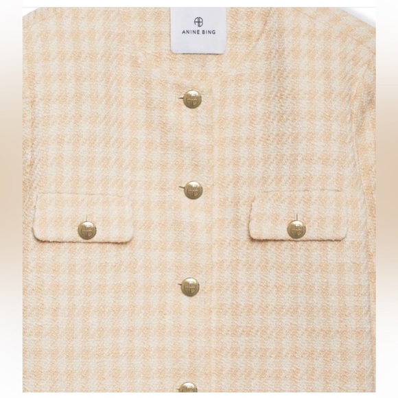 New -ANINE BING
Janet houndstooth tweed jacket - Picture 7 of 16